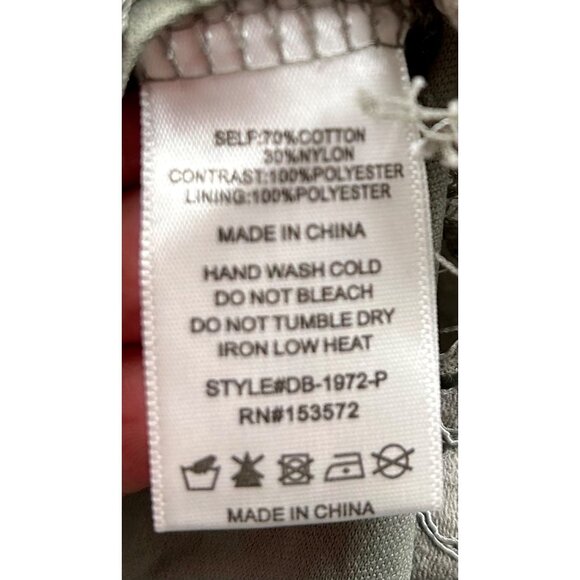 Böhme Women’s Romantic Boho Feminine Lace Fit-and-Flare Dress Sage Green Med - Picture 7 of 9